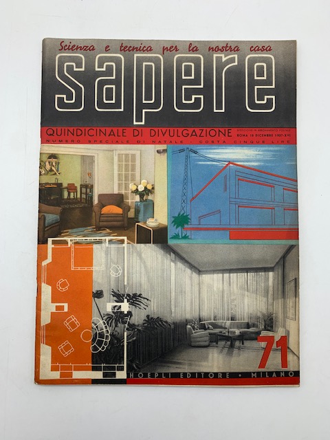 Sapere. Quindicinale di divulgazione. Numero speciale di Natale, 15 dicembre 1937